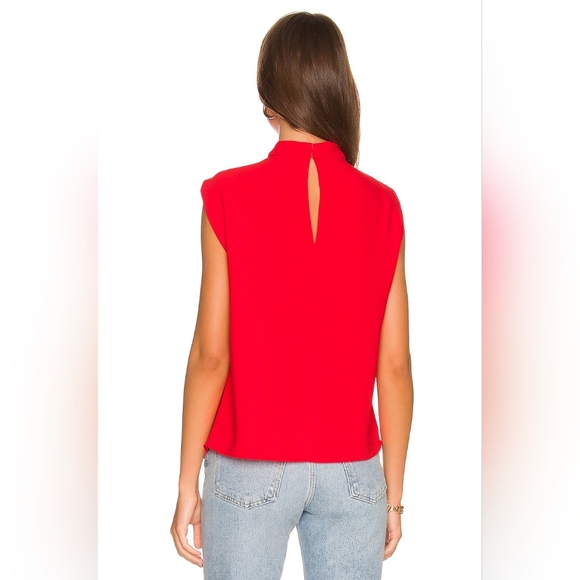 NEW Amanda Uprichard X Revolve Sleeveless Fabienne Top – Crimson Red – Sz Med - Picture 3 of 5